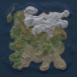 Thumbnail Rust Map: Procedural Map, Size: 3500, Seed: 854128370, 16 Monuments