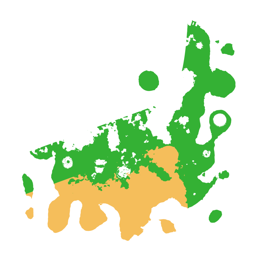 Biome Rust Map: Procedural Map, Size: 3500, Seed: 1818558883