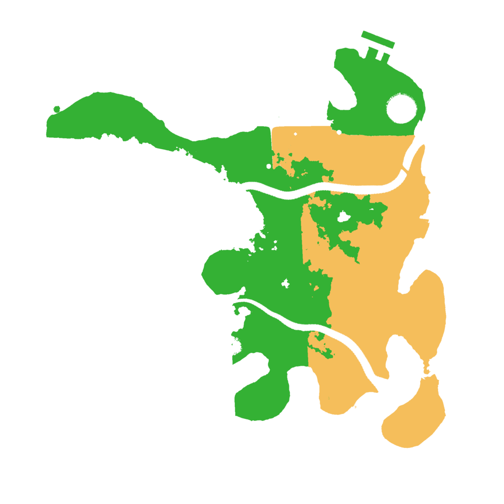 Biome Rust Map: Procedural Map, Size: 3000, Seed: 67142