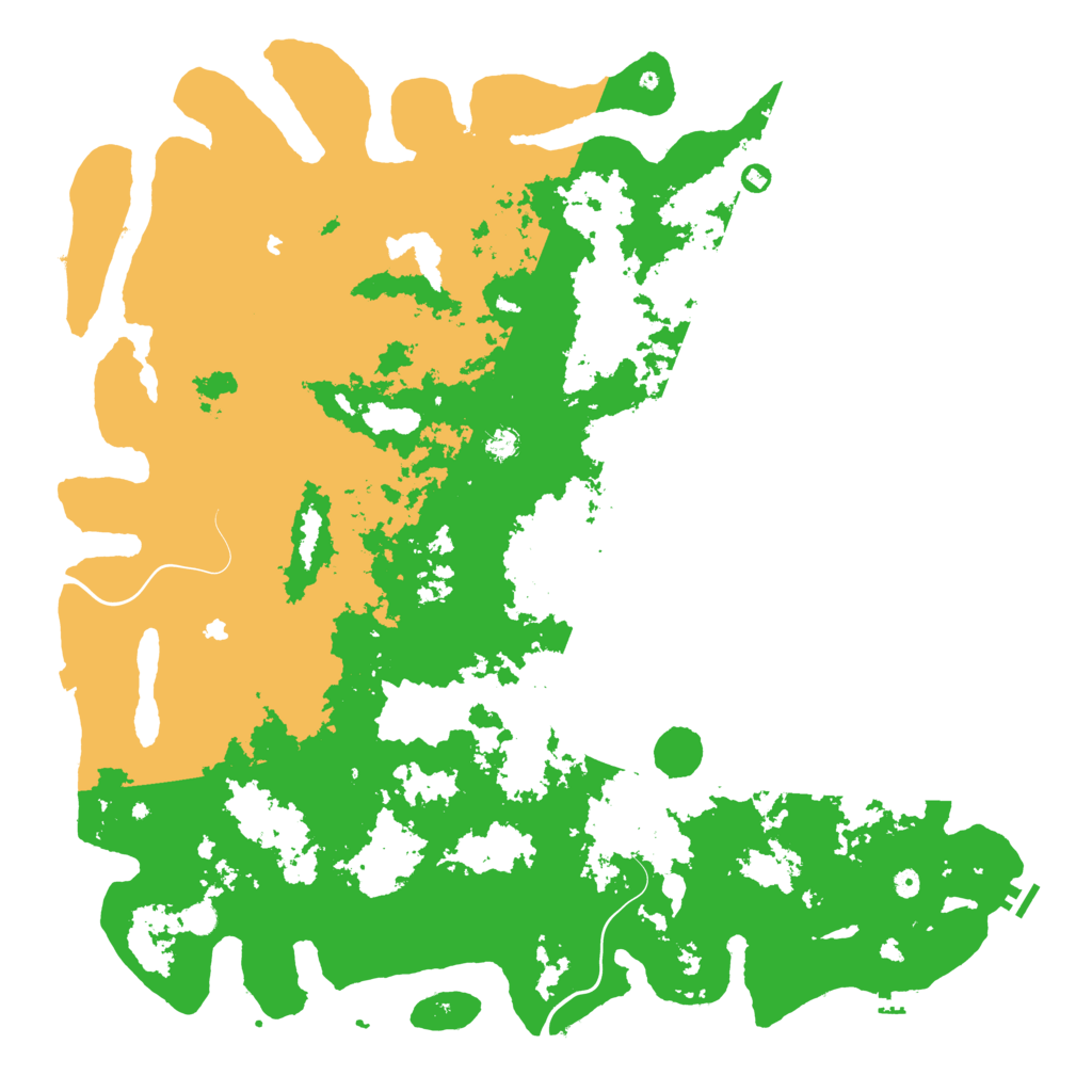 Biome Rust Map: Procedural Map, Size: 6000, Seed: 220681