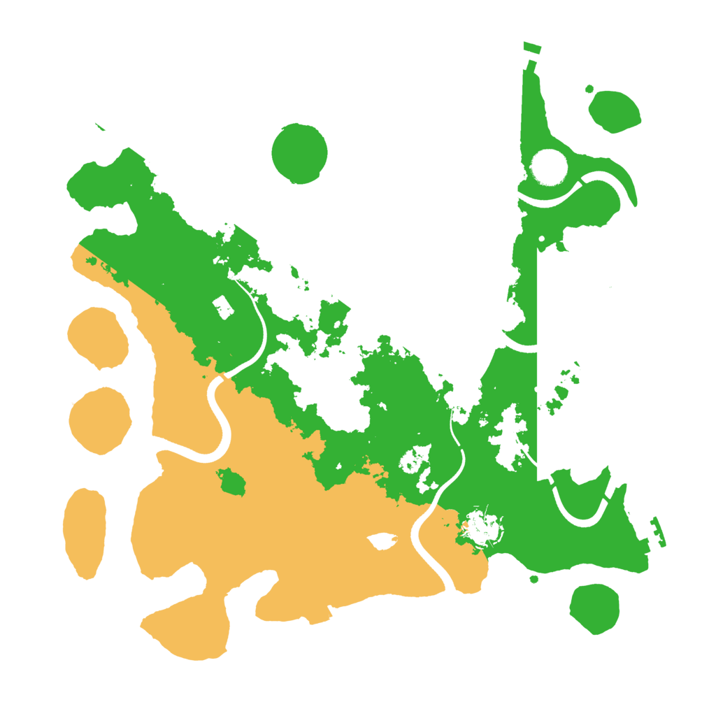 Biome Rust Map: Procedural Map, Size: 3500, Seed: 13428