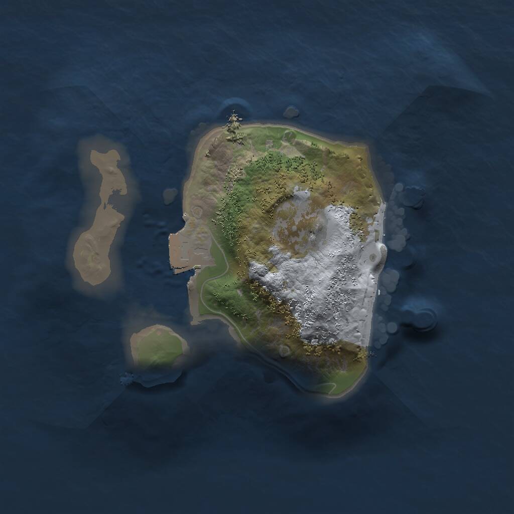 Rust Map: Procedural Map, Size: 1500, Seed: 220681, 1 Monuments