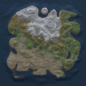 Thumbnail Rust Map: Procedural Map, Size: 3500, Seed: 1457252891, 18 Monuments