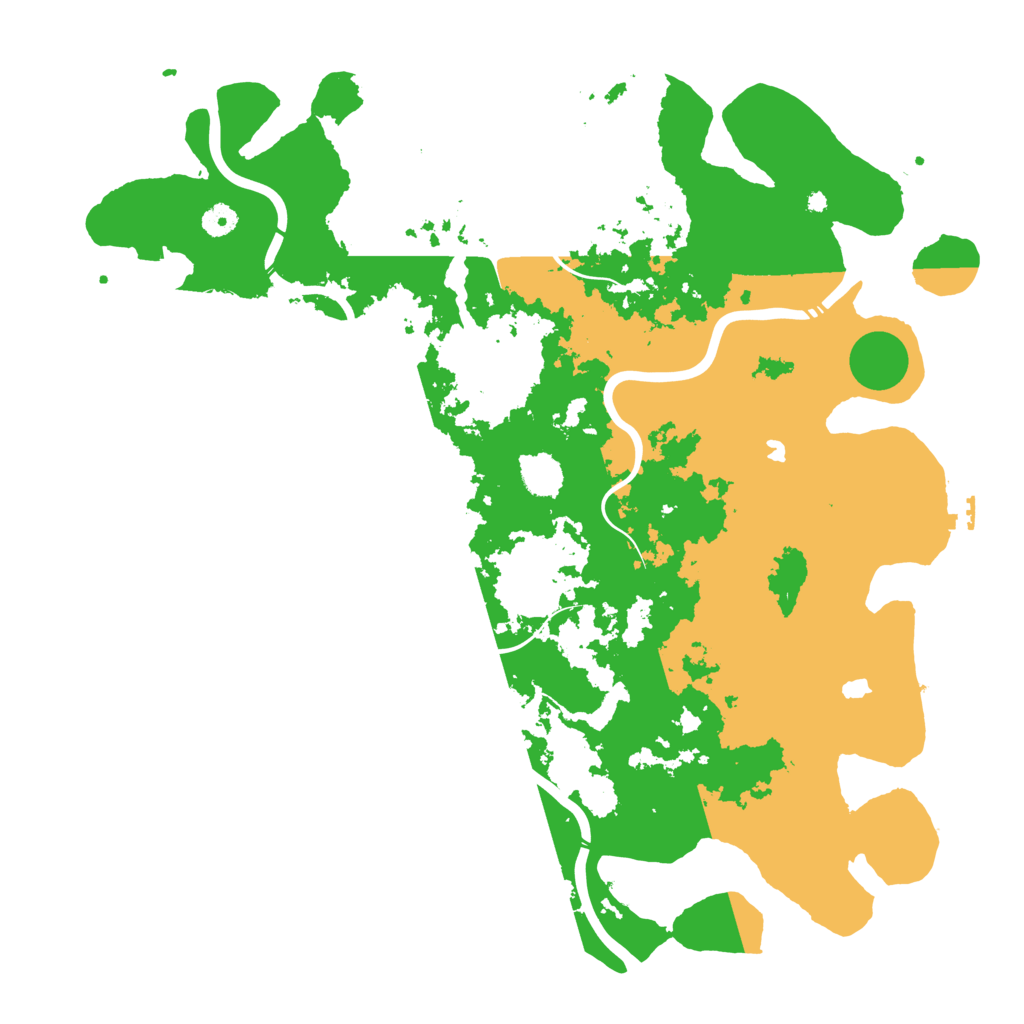 Biome Rust Map: Procedural Map, Size: 4600, Seed: 858837151