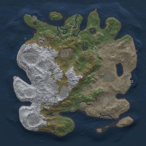 Thumbnail Rust Map: Procedural Map, Size: 3500, Seed: 21723, 16 Monuments