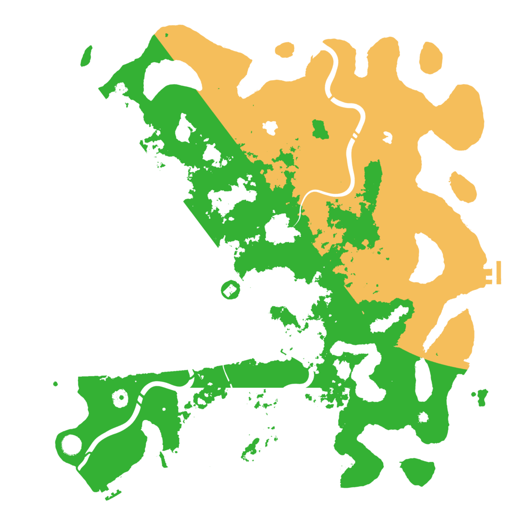 Biome Rust Map: Procedural Map, Size: 4500, Seed: 1817920845