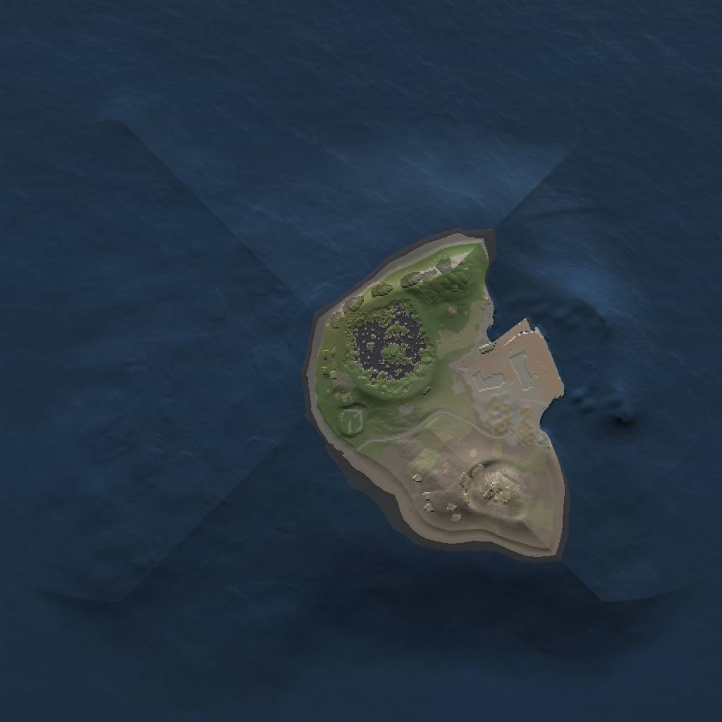 Rust Map: Procedural Map, Size: 1000, Seed: 89375, 3 Monuments