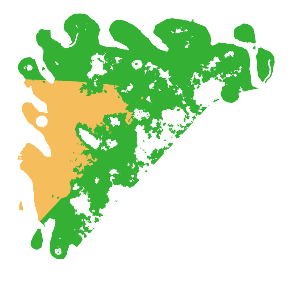 Biome Rust Map: Procedural Map, Size: 4500, Seed: 996372