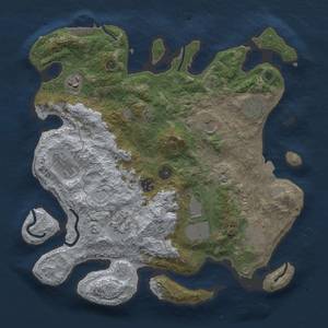 Thumbnail Rust Map: Procedural Map, Size: 3600, Seed: 22312, 15 Monuments