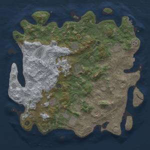 Thumbnail Rust Map: Procedural Map, Size: 4550, Seed: 1185131757, 19 Monuments