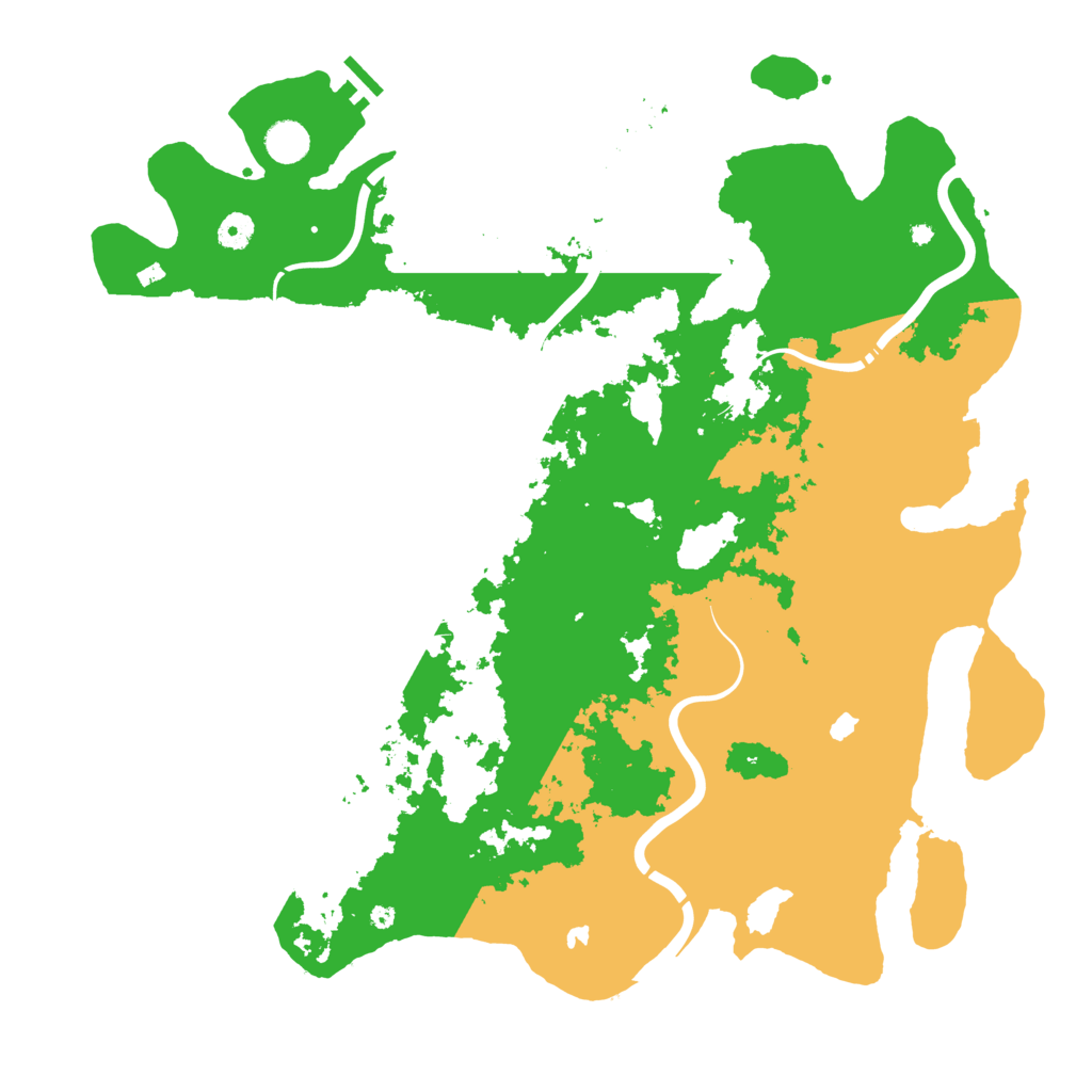 Biome Rust Map: Procedural Map, Size: 4550, Seed: 1185131757