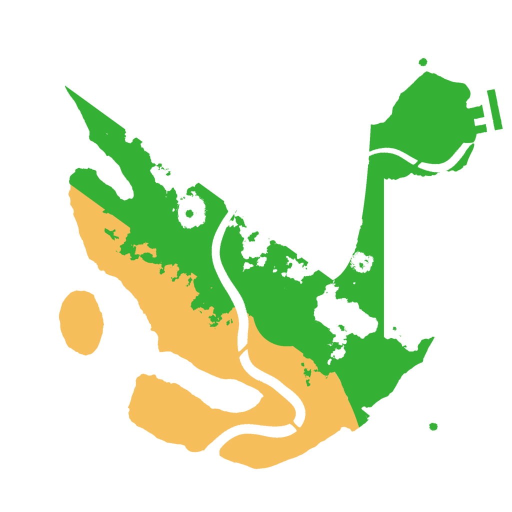 Biome Rust Map: Procedural Map, Size: 2550, Seed: 463634737