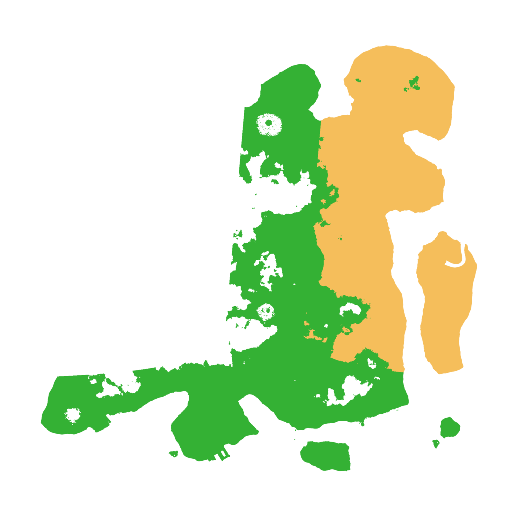 Biome Rust Map: Procedural Map, Size: 3250, Seed: 542587