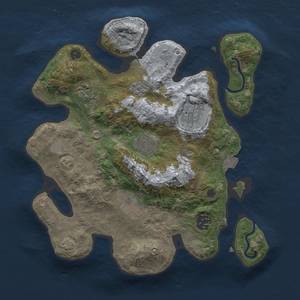 Thumbnail Rust Map: Procedural Map, Size: 3000, Seed: 26962, 12 Monuments