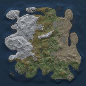 Thumbnail Rust Map: Procedural Map, Size: 3700, Seed: 129360416, 16 Monuments