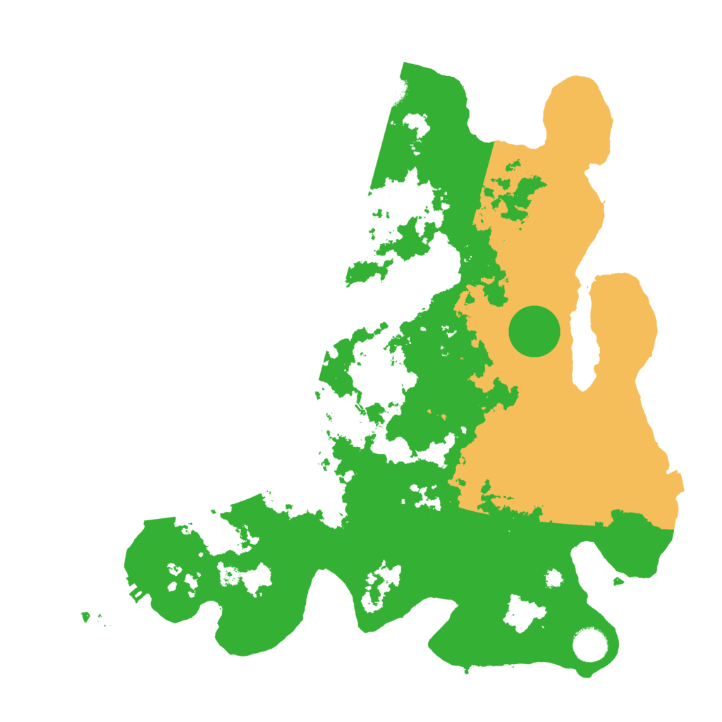 Biome Rust Map: Procedural Map, Size: 3700, Seed: 129360416