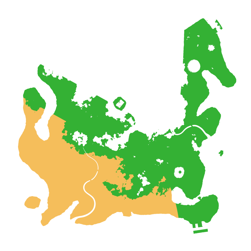 Biome Rust Map: Procedural Map, Size: 3500, Seed: 886005947