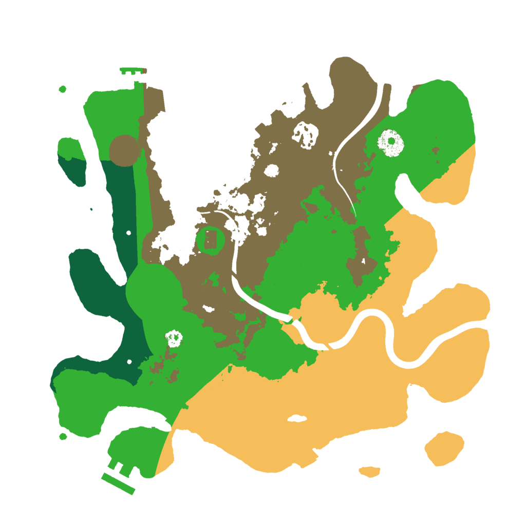 Biome Rust Map: Procedural Map, Size: 3000, Seed: 29697