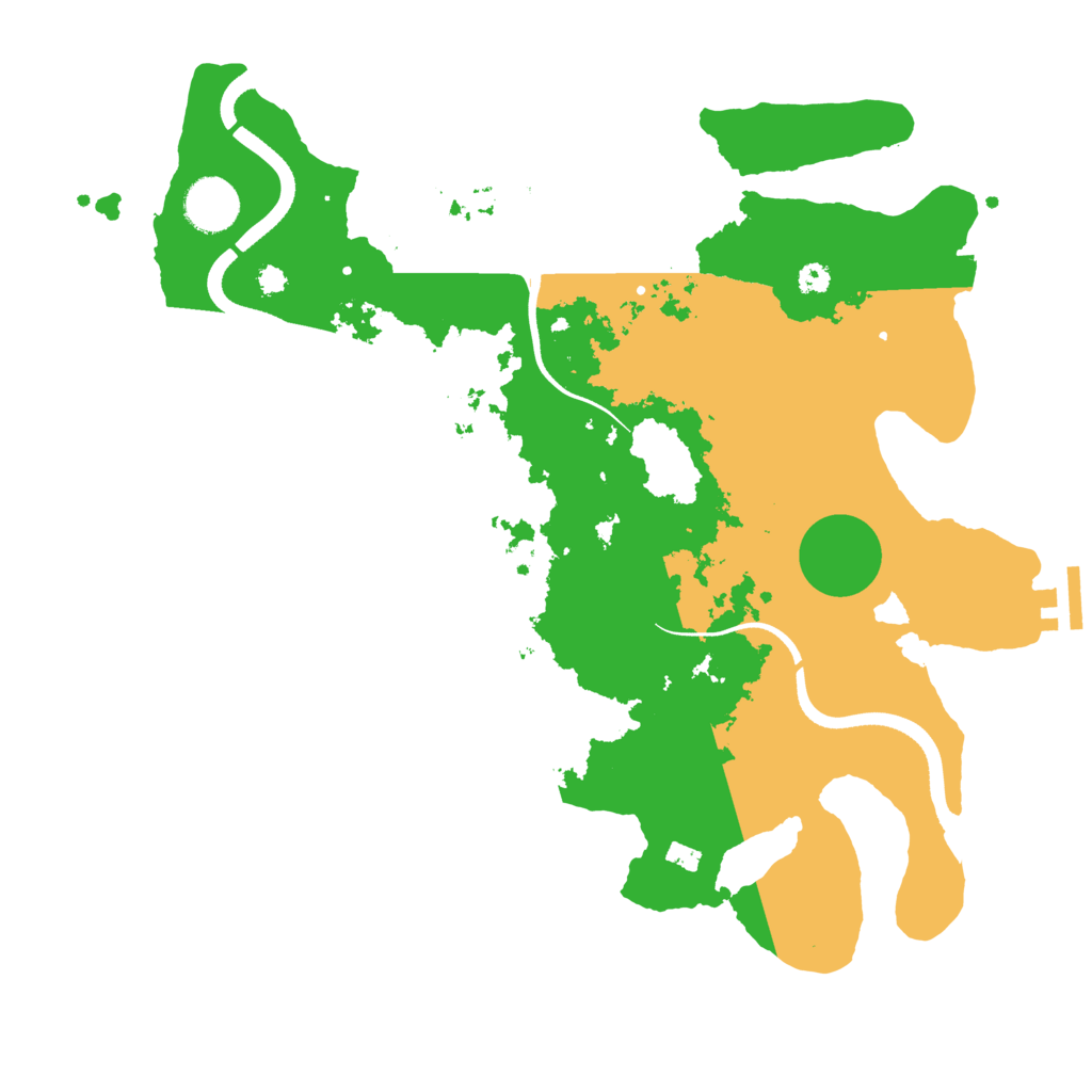 Biome Rust Map: Procedural Map, Size: 3500, Seed: 73574731