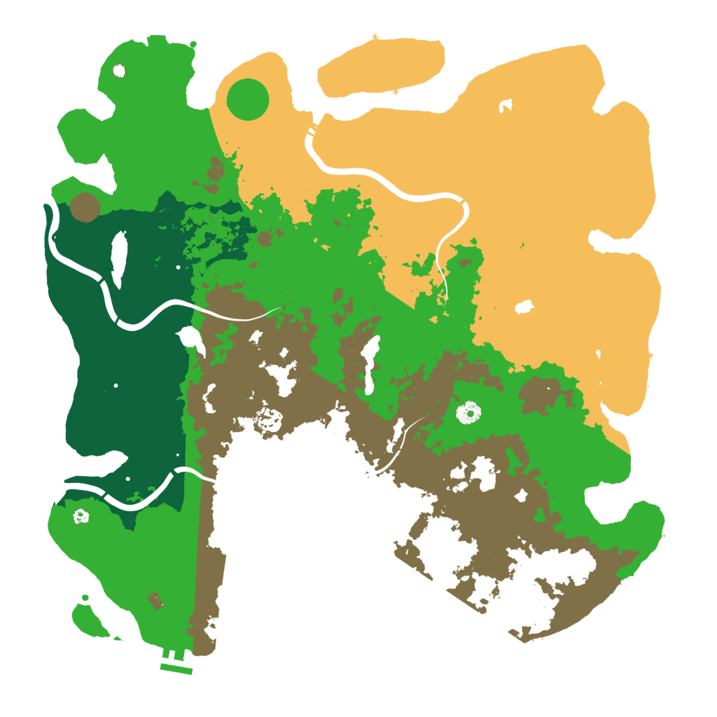 Biome Rust Map: Procedural Map, Size: 4500, Seed: 1223202366