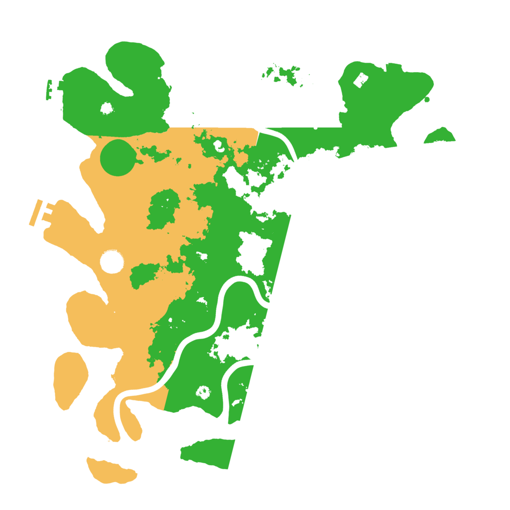 Biome Rust Map: Procedural Map, Size: 3800, Seed: 1999117267