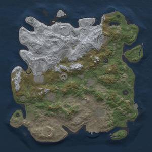 Thumbnail Rust Map: Procedural Map, Size: 4000, Seed: 16060, 18 Monuments