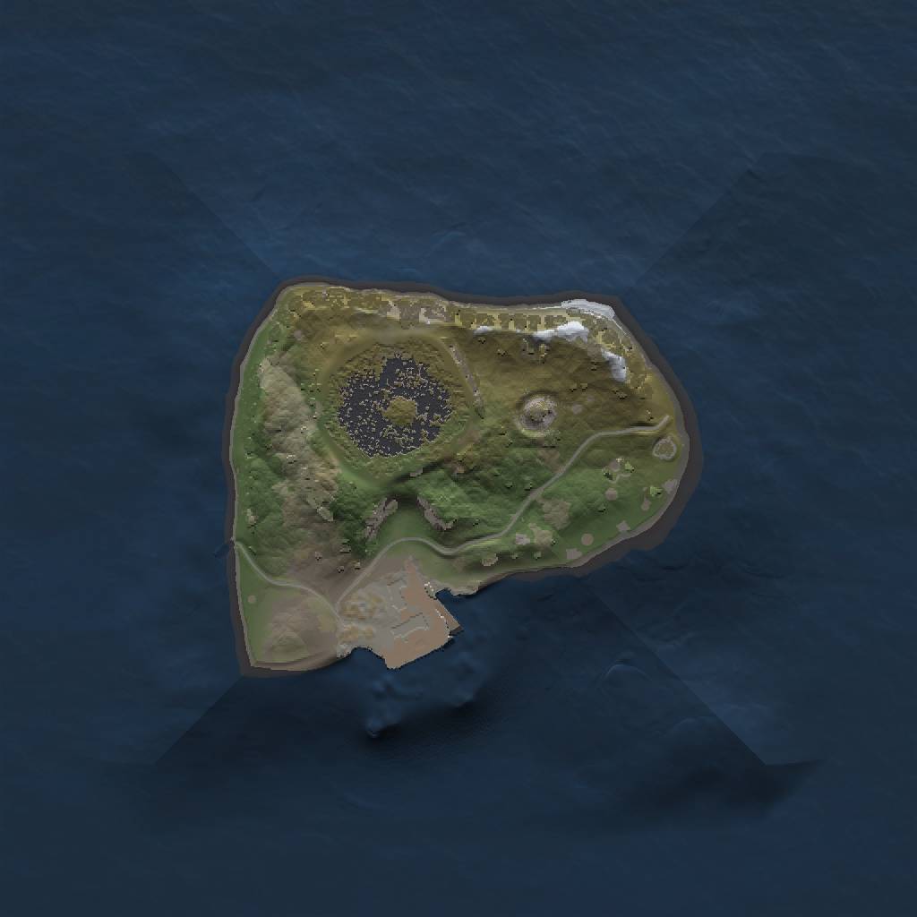 Rust Map: Procedural Map, Size: 1300, Seed: 190, 3 Monuments