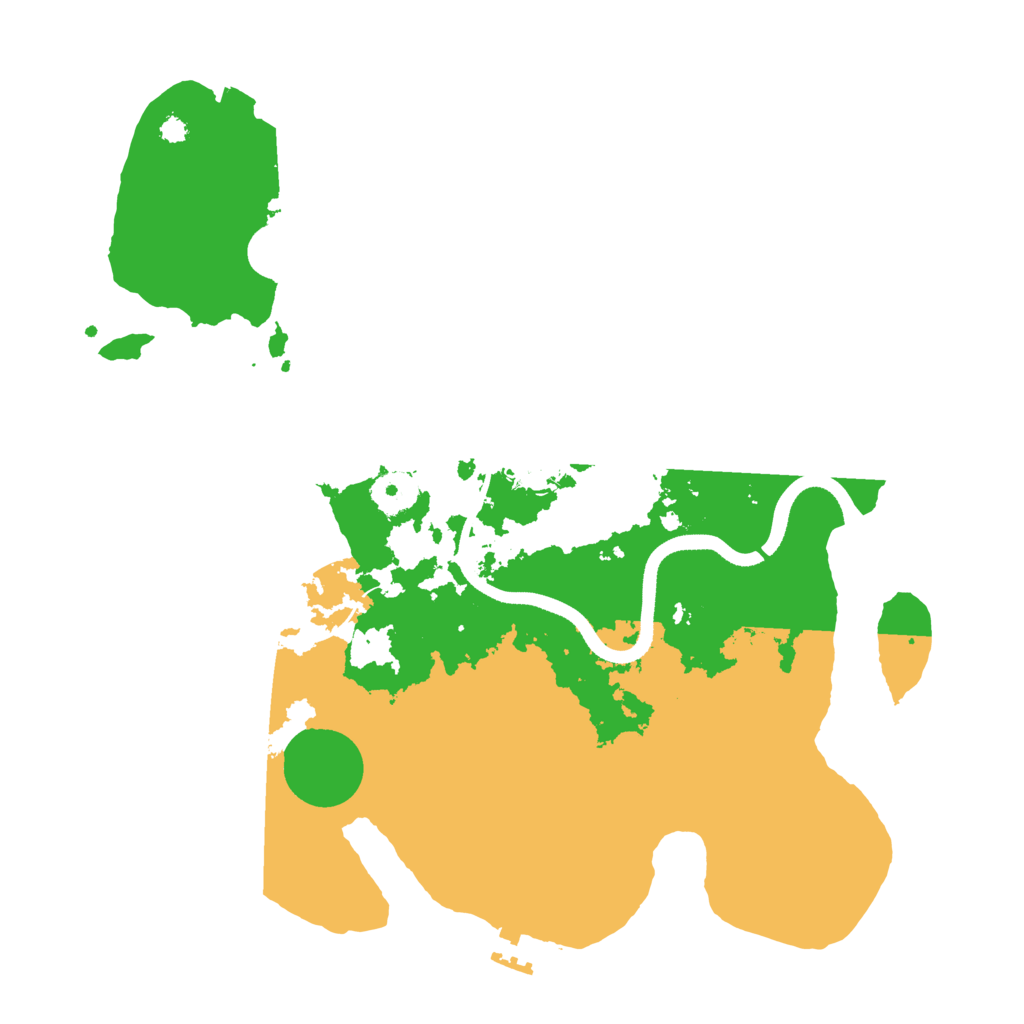 Biome Rust Map: Procedural Map, Size: 3500, Seed: 1713026406