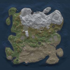 Thumbnail Rust Map: Procedural Map, Size: 3500, Seed: 941720698, 18 Monuments