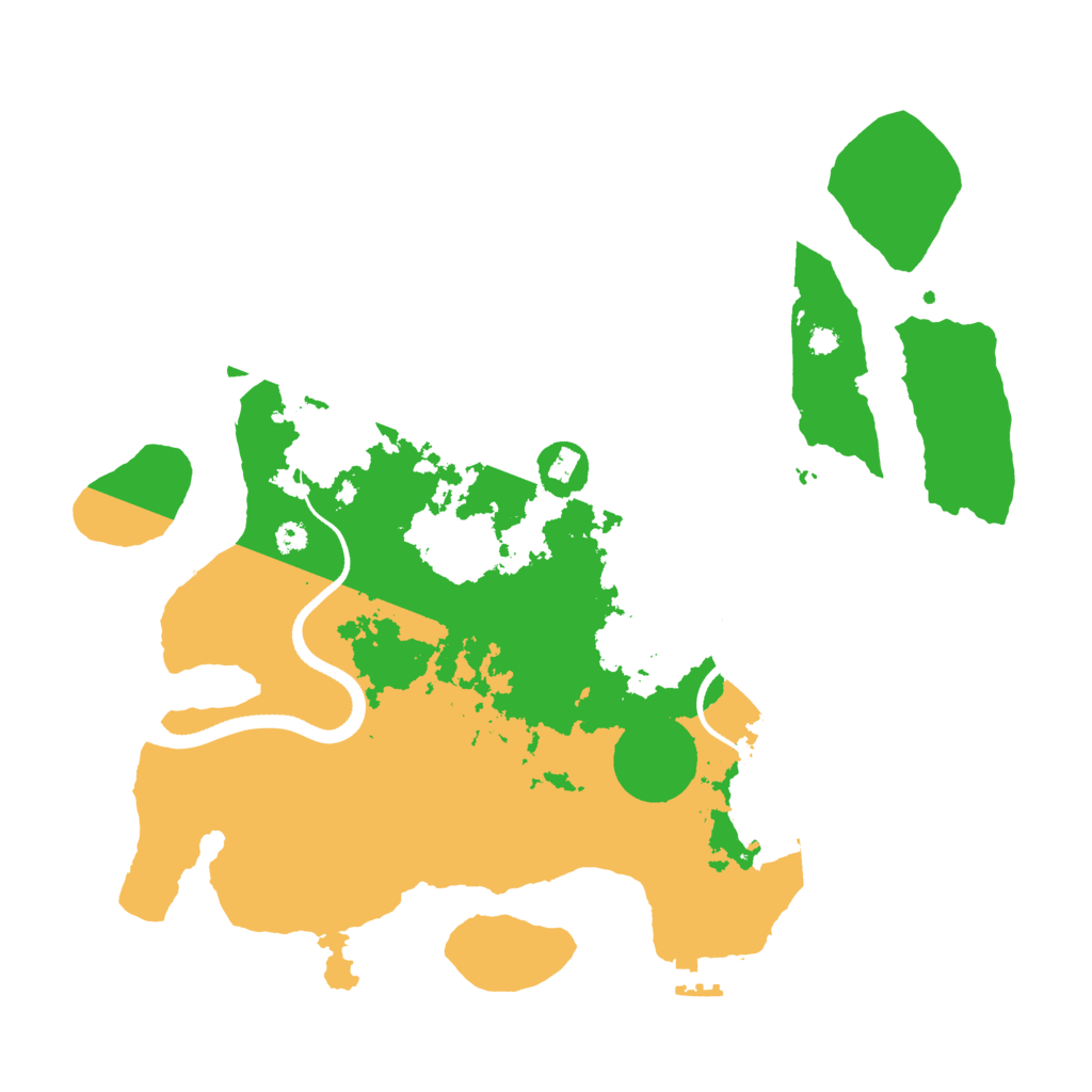 Biome Rust Map: Procedural Map, Size: 3500, Seed: 485120