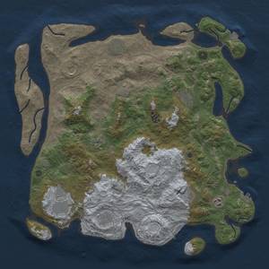 Thumbnail Rust Map: Procedural Map, Size: 4500, Seed: 1385169517, 19 Monuments