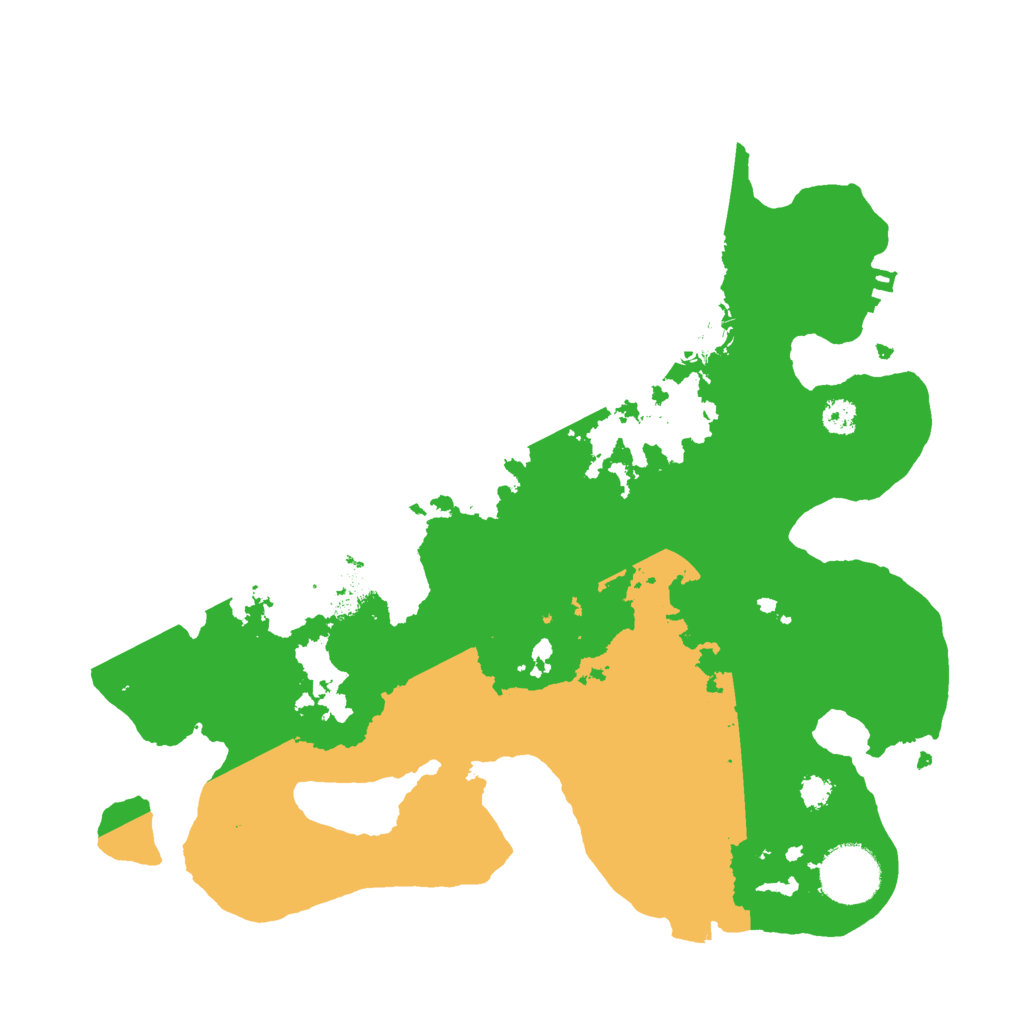 Biome Rust Map: Procedural Map, Size: 3000, Seed: 23439