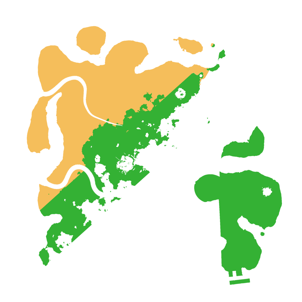 Biome Rust Map: Procedural Map, Size: 3000, Seed: 715369585