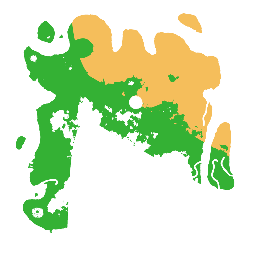 Biome Rust Map: Procedural Map, Size: 3500, Seed: 3453345