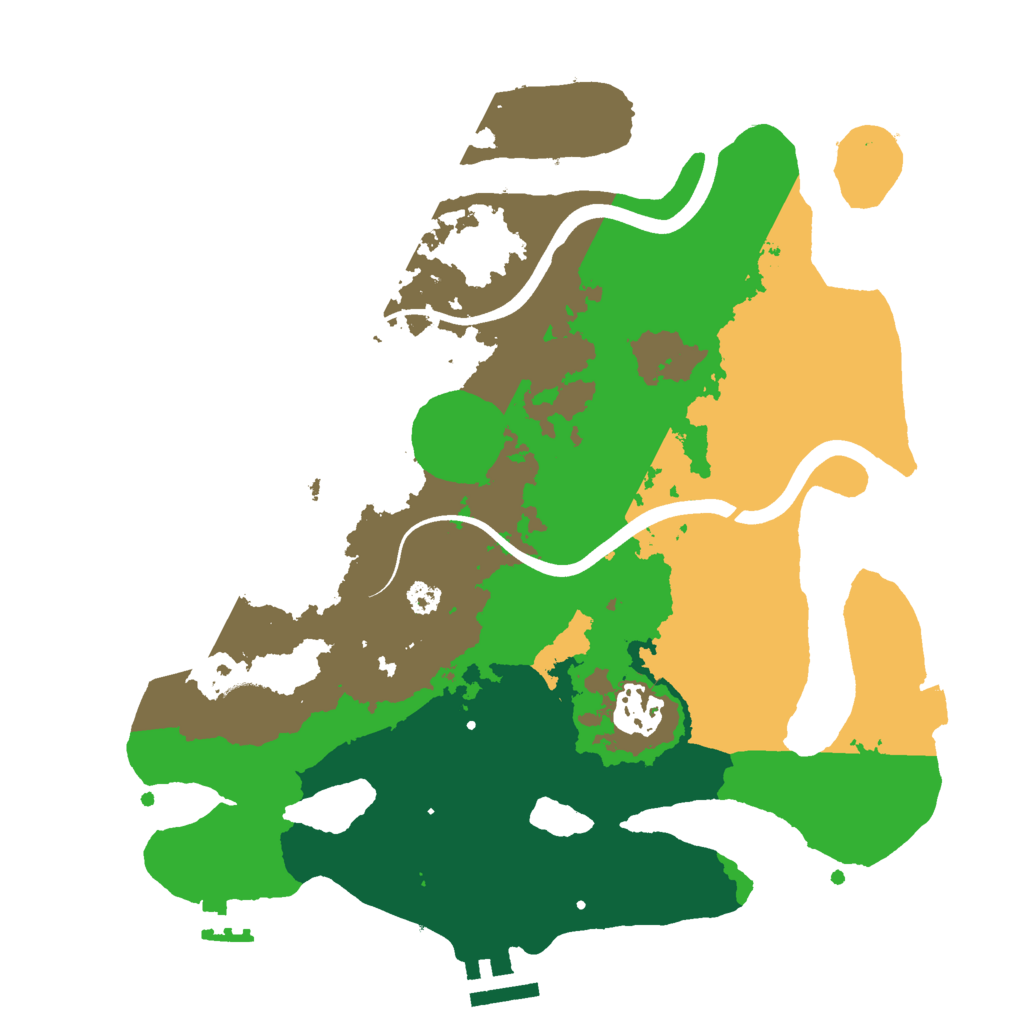 Biome Rust Map: Procedural Map, Size: 3000, Seed: 56337