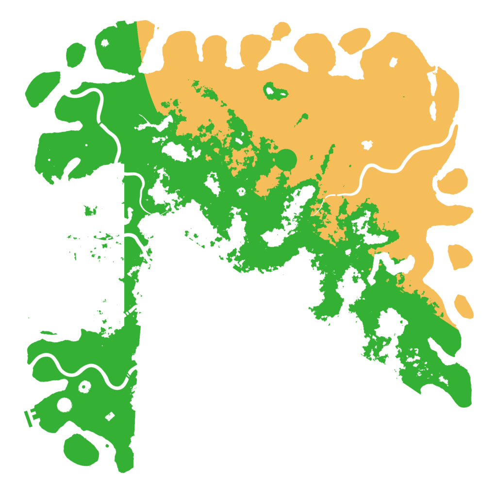 Biome Rust Map: Procedural Map, Size: 6000, Seed: 4444