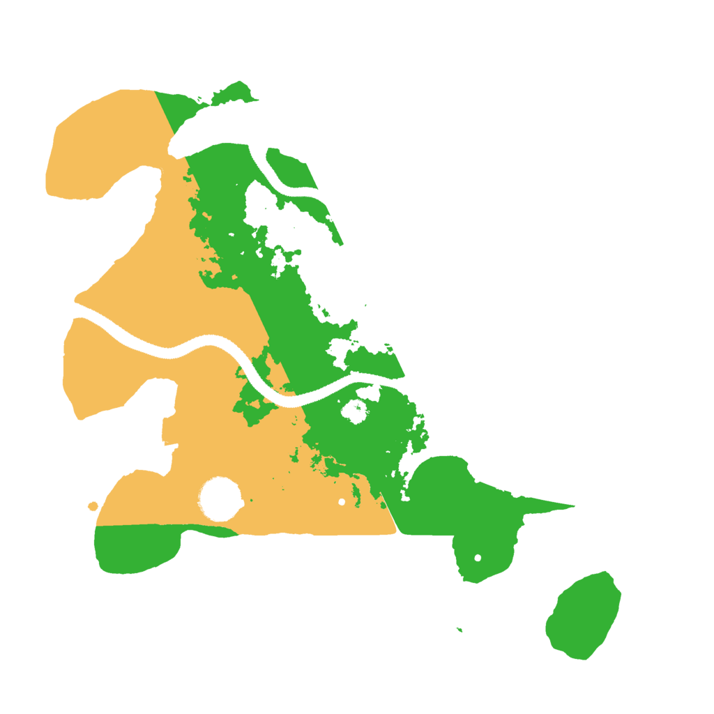 Biome Rust Map: Procedural Map, Size: 3000, Seed: 1381616247