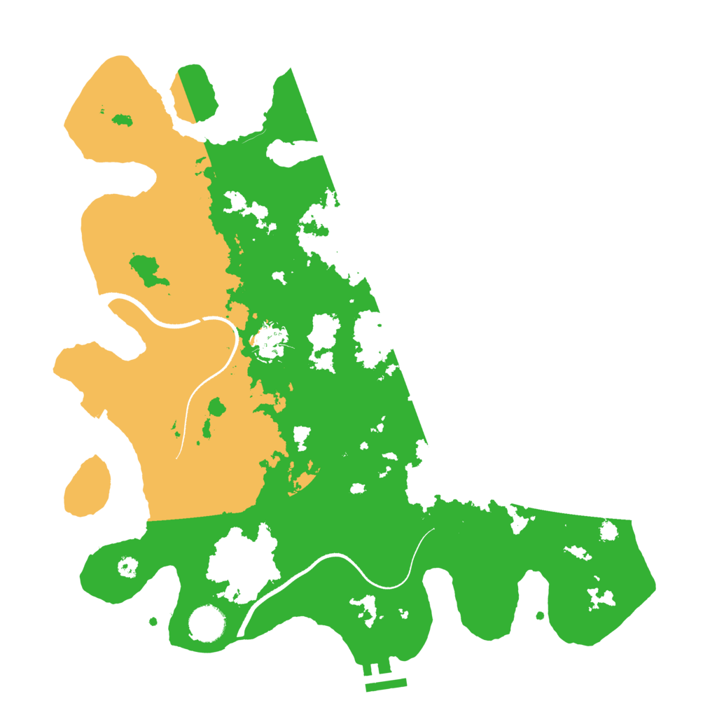 Biome Rust Map: Procedural Map, Size: 3500, Seed: 732061347