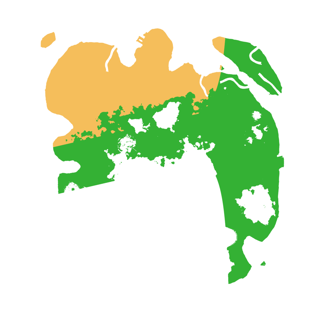 Biome Rust Map: Procedural Map, Size: 3200, Seed: 804136354