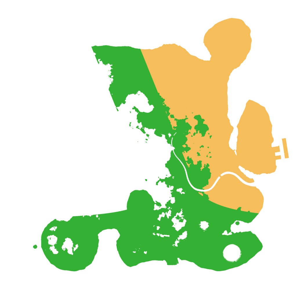 Biome Rust Map: Procedural Map, Size: 3000, Seed: 208262097