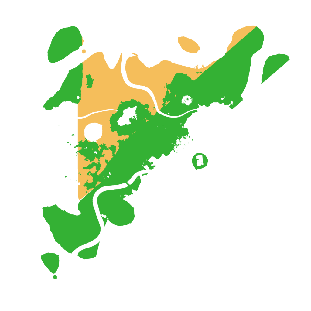 Biome Rust Map: Procedural Map, Size: 3200, Seed: 1164579106