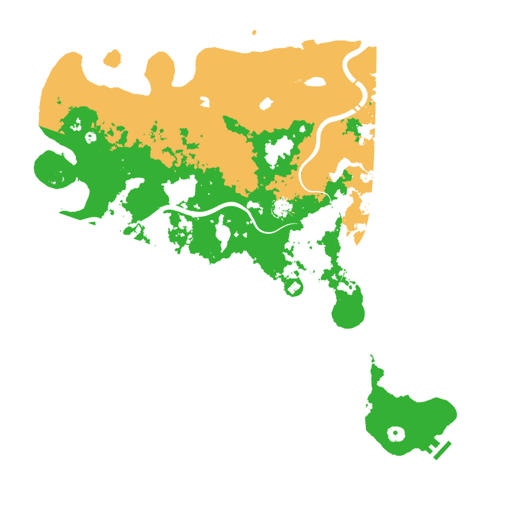 Biome Rust Map: Procedural Map, Size: 4500, Seed: 1223202386