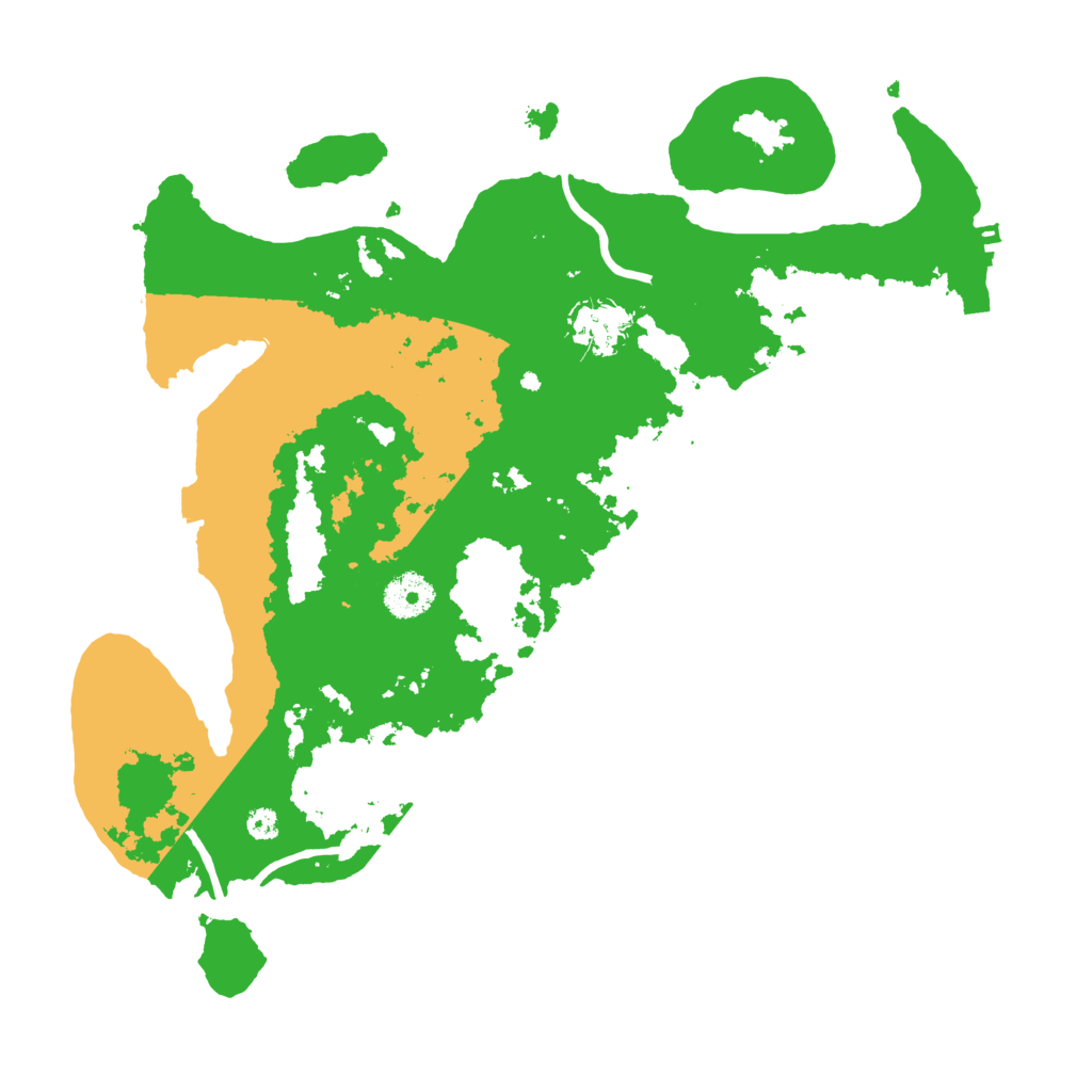 Biome Rust Map: Procedural Map, Size: 3500, Seed: 8163400