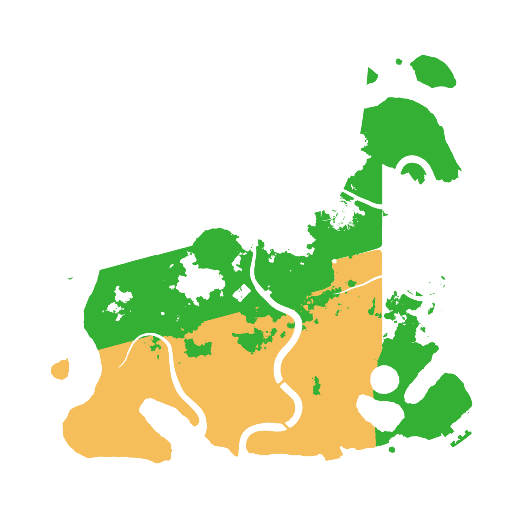 Biome Rust Map: Procedural Map, Size: 3250, Seed: 720732700