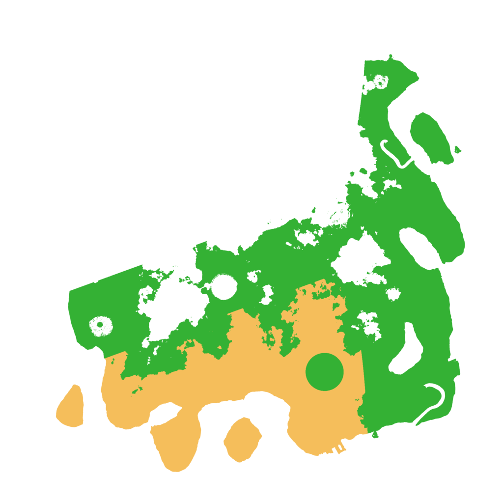 Biome Rust Map: Procedural Map, Size: 3500, Seed: 294908750