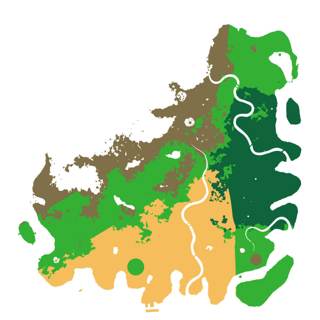 Biome Rust Map: Procedural Map, Size: 5000, Seed: 338907210