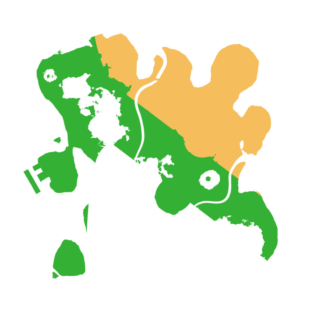 Biome Rust Map: Procedural Map, Size: 2500, Seed: 1504688194