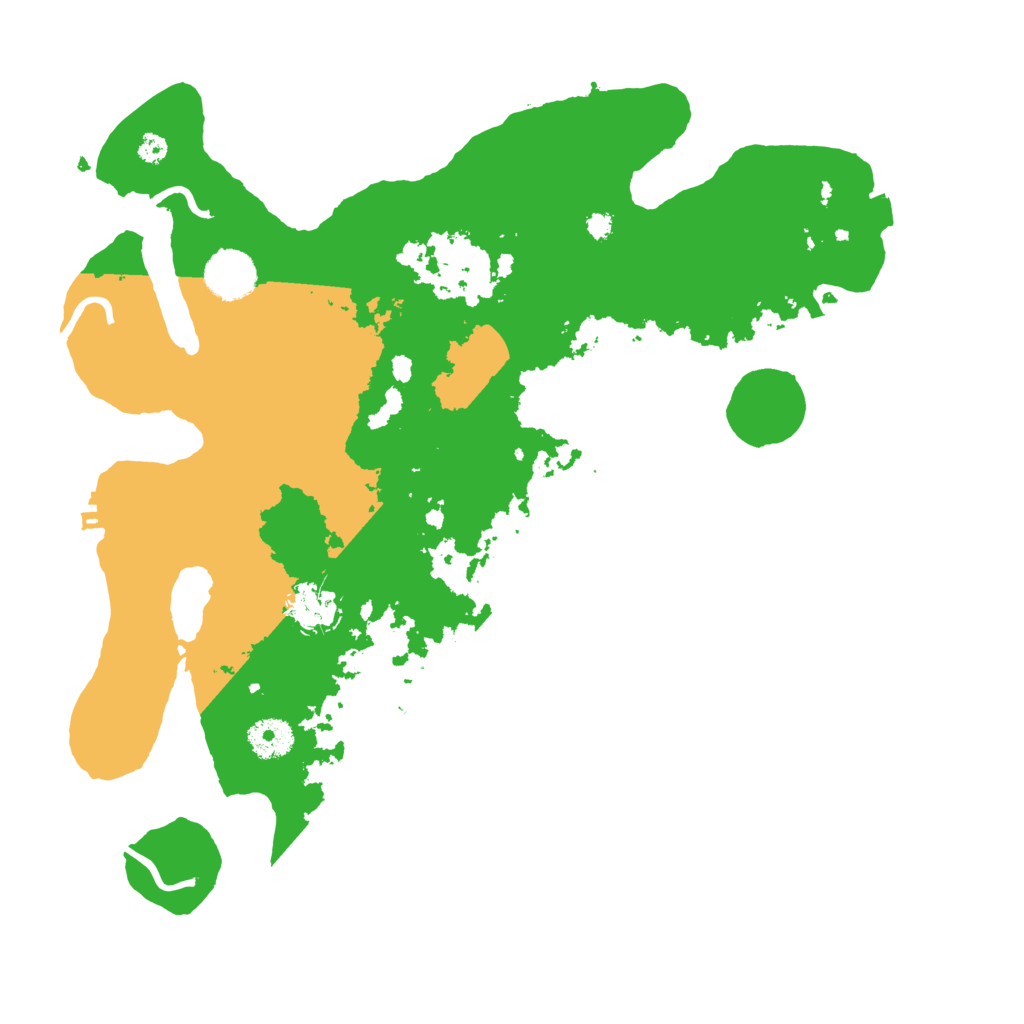 Biome Rust Map: Procedural Map, Size: 3600, Seed: 69269949