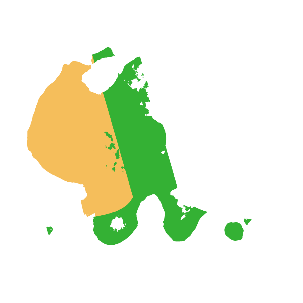 Biome Rust Map: Procedural Map, Size: 2000, Seed: 1251969185