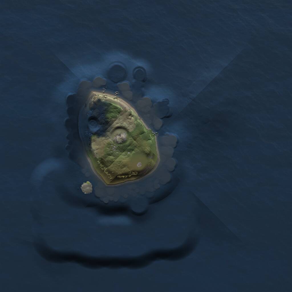 Rust Map: Procedural Map, Size: 1000, Seed: 20399, 1 Monuments